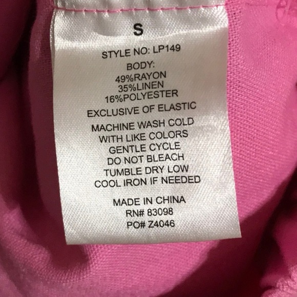 CiSono Linen Collection Women's Pants NWT *flaw* - Picture 6 of 7